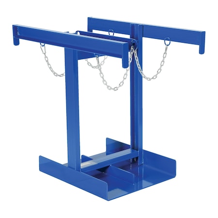 Vestil Blue 4 Cylinder Caddy Works With Fork Truck 800 lb Capacity CYL-P-4